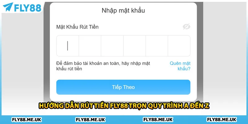 Hướng dẫn rút tiền FLY88 chọn quy trình A đến Z
